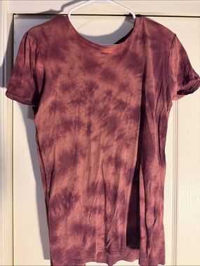 PINK Victoria's Secret Mauve Tie-Dye Short Sleeve Tee